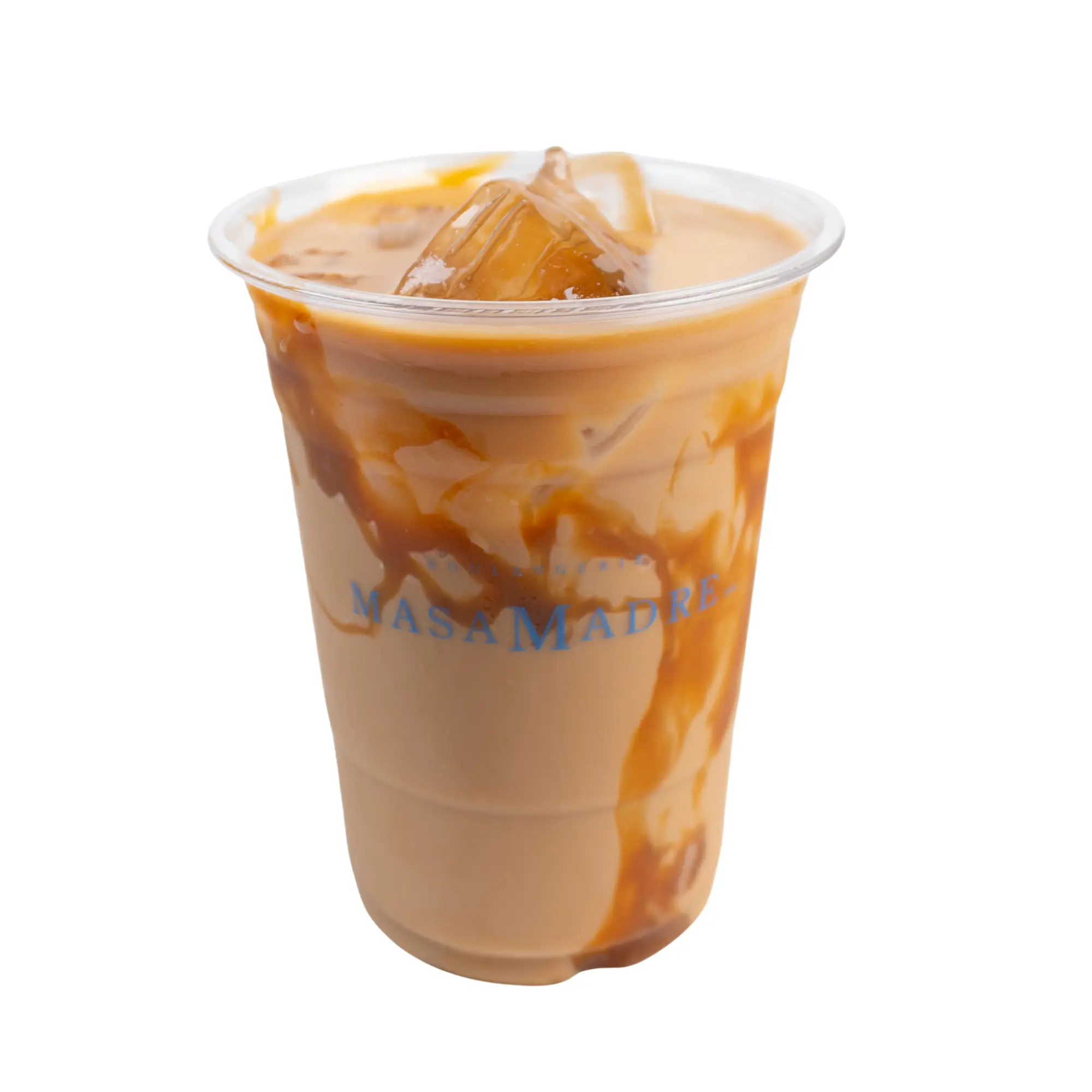 Latte caramelo frío